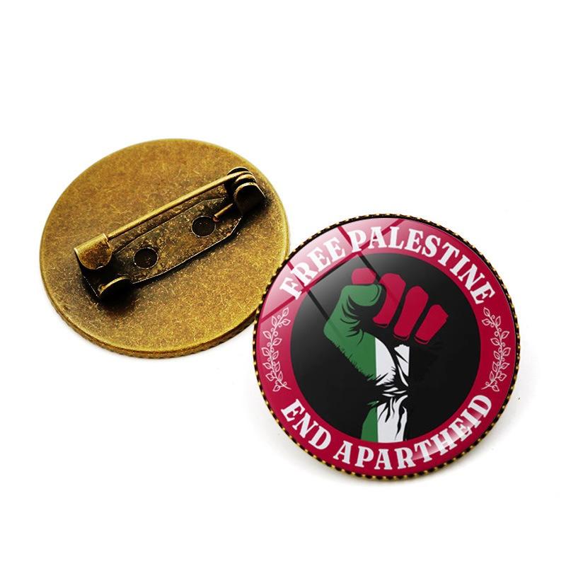 Premium Zinc Alloy Palestine Flag Brooch Pin Unique And Stylish Accessory For Bags And Jewelry Wholesale