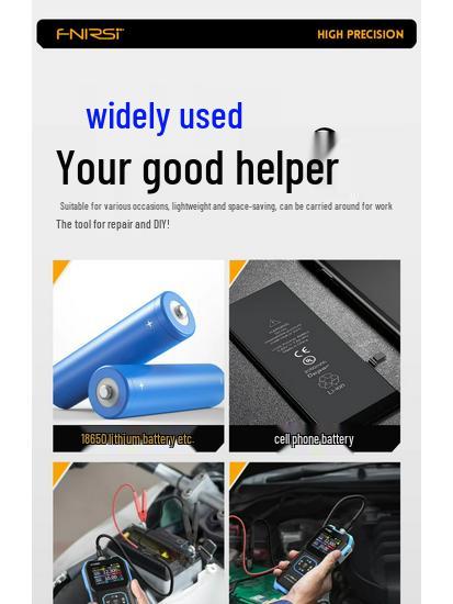 FNIRSI High-Precision Battery Resistance & Voltage Tester (Lithium/Lithium Iron Phosphate/Storage)