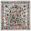 130*130Cm Russian National Square Scarf Luxury Floral Printed Silk Scarves Lady Handkerchief Bandana Foulard Ethnic Shawl