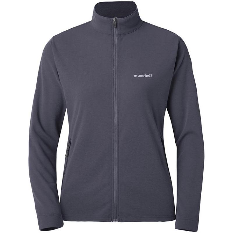 

MONTBELL Однотонная куртка с логотипом, воротником-стойкой, для активного отдыха, дышащая, быстросохнущая, теплая, тонкая, женская M