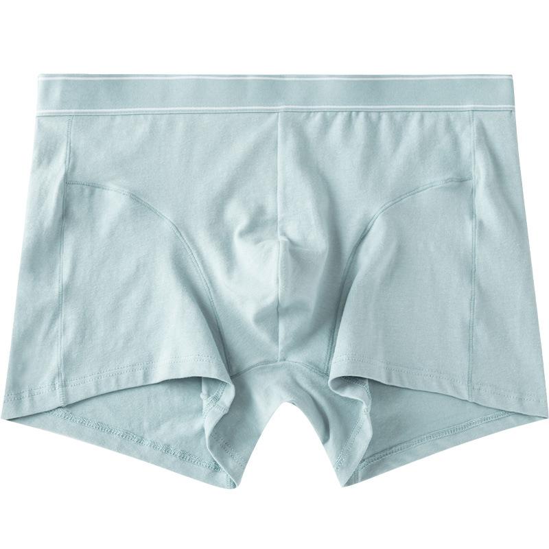 Solid Color Men's Underwear All Cotton Breathable Student Youth Sports Flat Pants Large Four Corners Underwear