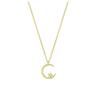 Exquisite Star Moon Zircon Pendant Necklace - Elegant Gift for Women