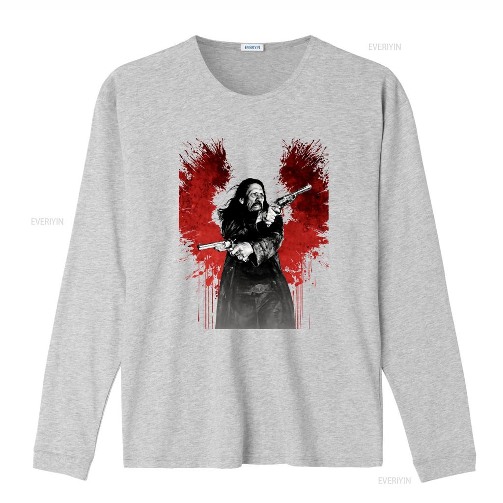 Dead IN Tombstone Danny Trejo Cult Movie Print T Shirt for Men Stylish Retro Western Design vintage Washed graphic Breathable