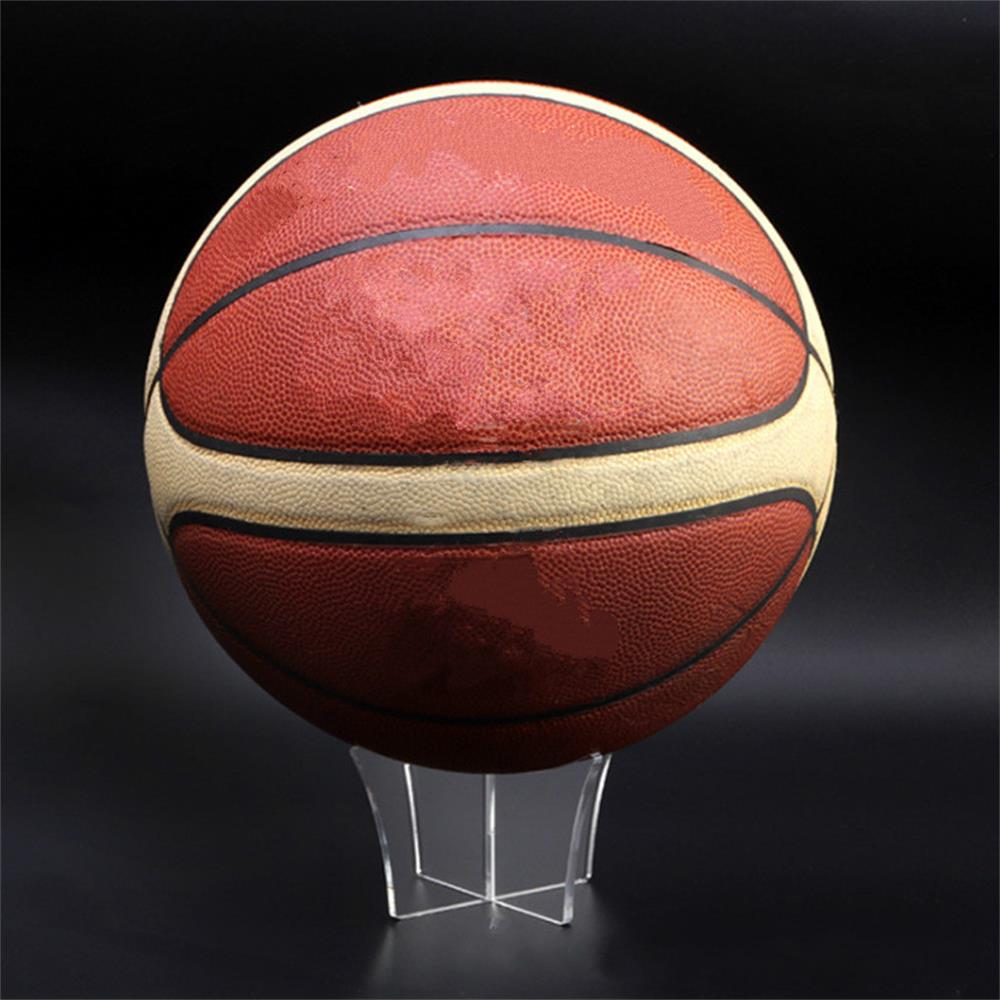 Acrylic Ball Holder Basketball Display Stand Football Volleyball Soccer Display Stand Triangle Rack Sports Ball Storage Bracket