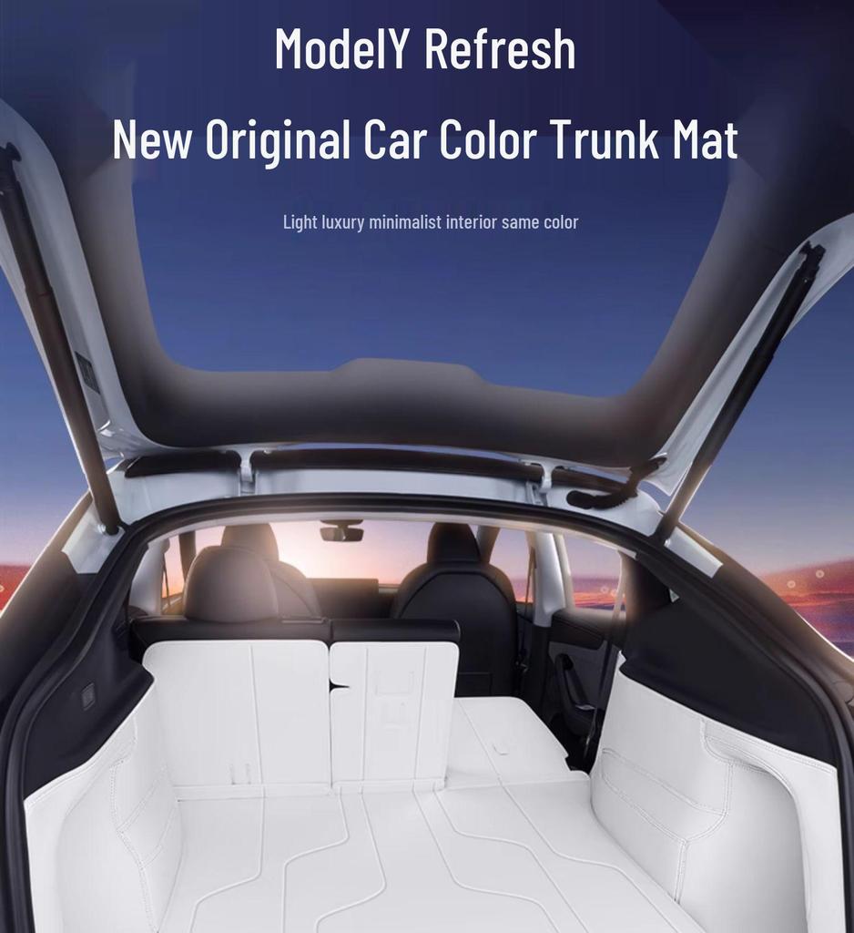 Mata Bagażnika Tesla Model Y 2025 - Pełne Pokrycie, Akcesorium do Wnętrza Samochodu