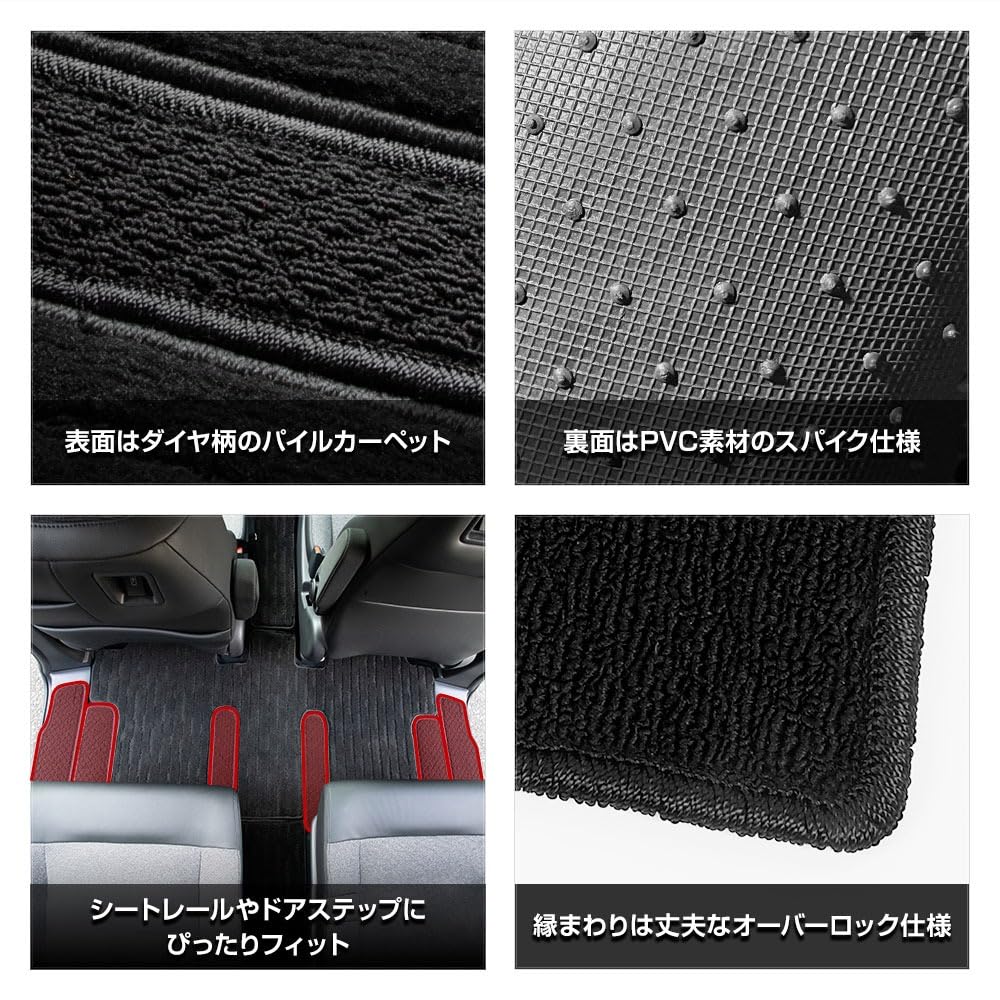 YOURS Freed GT Series Dedicated Step Mats Seat Rail Cover Mats Specially Designed for Sliding Door Step Scuff Carpet Protects Against Dirt and Made In