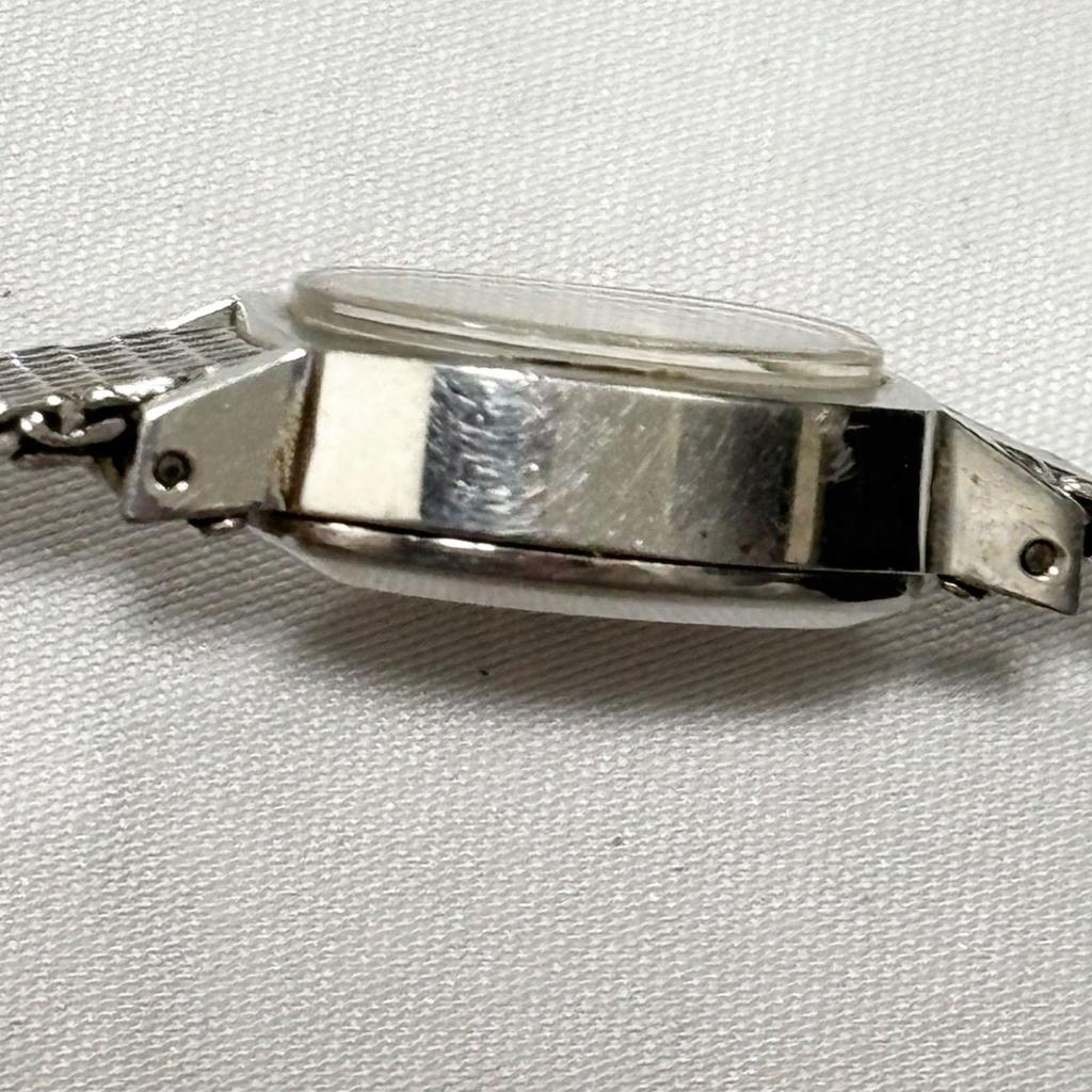 Used [Free Shipping] Certina/Silver/Hand-wound watch/Antique/Ladies' watch/Imovable item/Used item/Junk Item