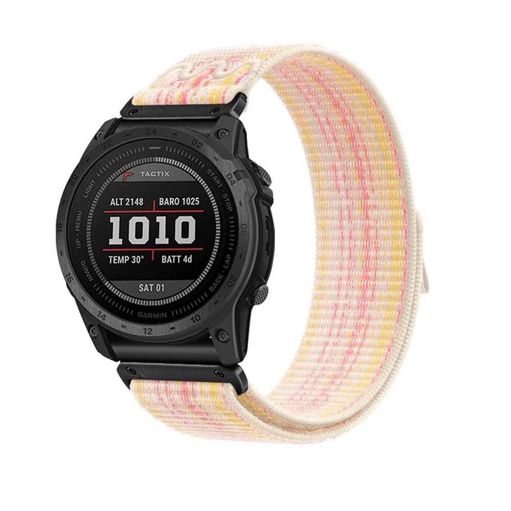 Quickfit Strap for Garmin Fenix 8 FE 7 7X Pro Watchband 22 26mm Nylon Woven Strap for Enduro3 2 Fenix 5 5X 6 6XPro 51mm Bracelet