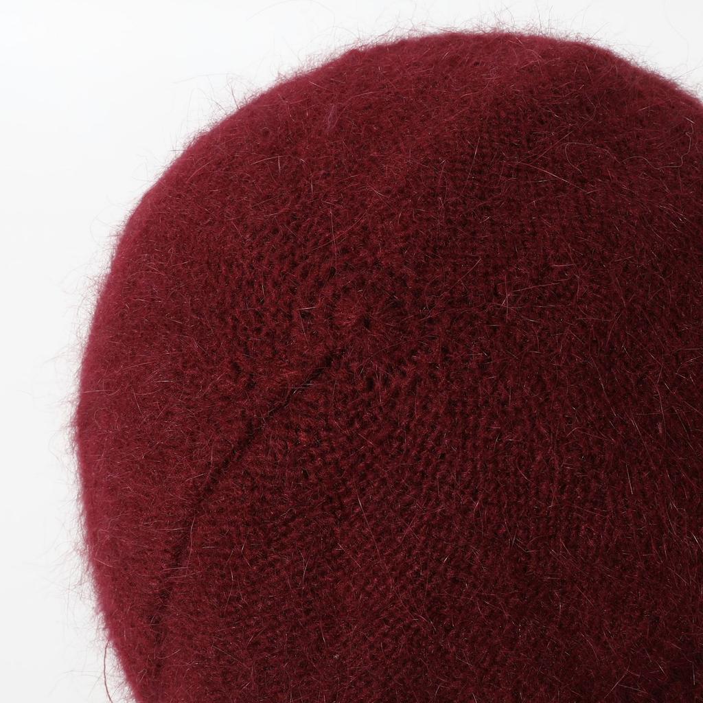 Autumn and Winter Woolen Hat and Scarf Set Elegant and Versatile Plus Velvet and Warm Squirrel Velvet Women's Knitted Hat