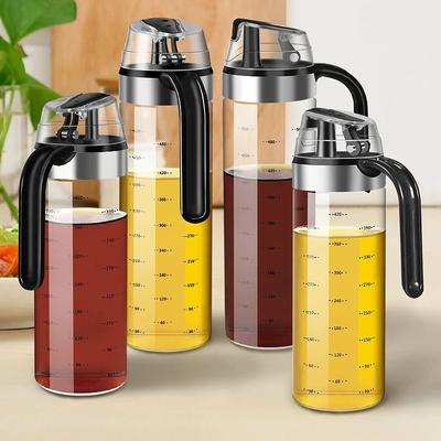 2 Stück Ölspender Saucenflasche Glas Vorratsflaschen Gewürzglas Ölspray Essig Kochwürze Flasche Küchenwerkzeuge