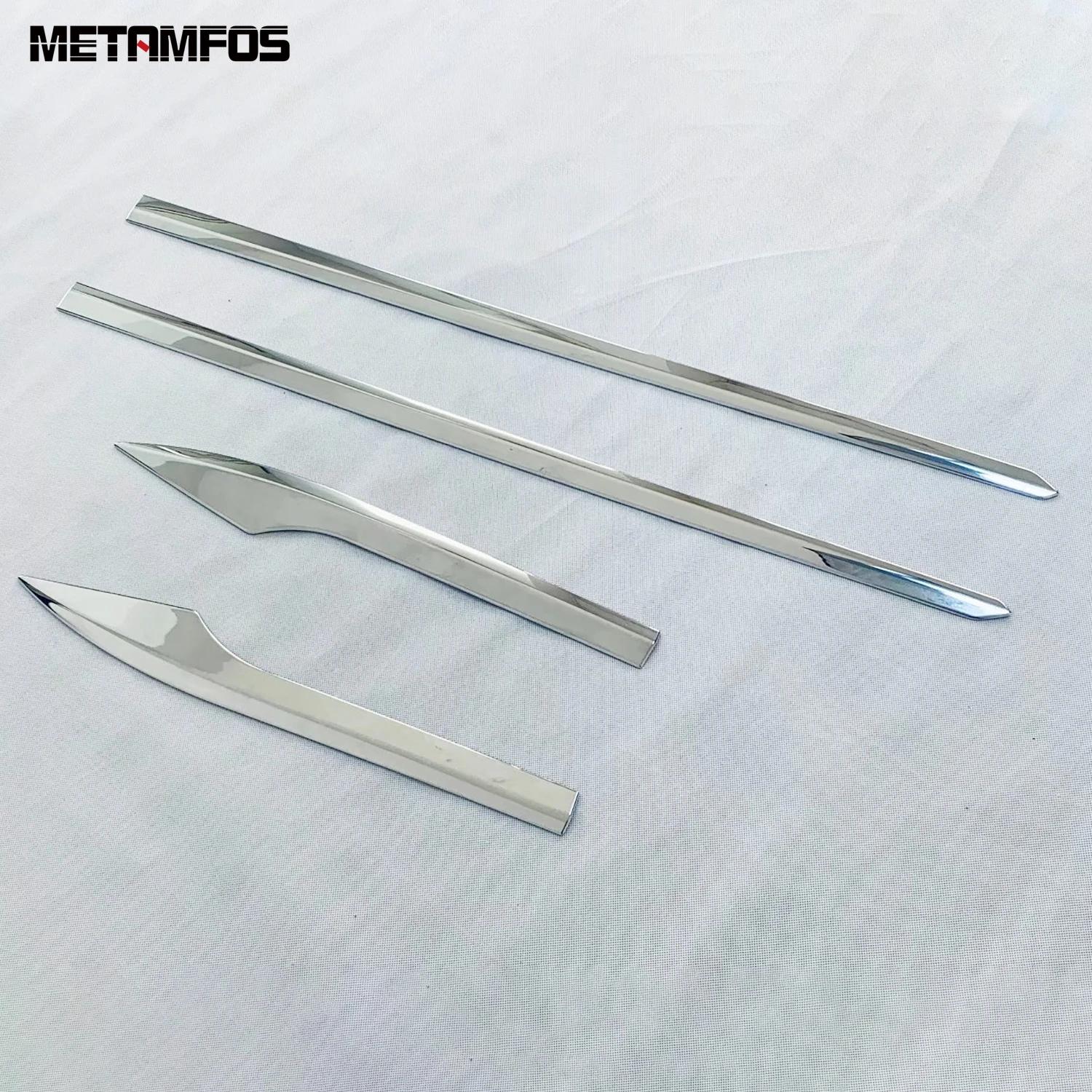 For Toyota Aqua    2024 Chrome Door Side Line Strip Body Skirt Molding Trim Sticker Exterior Accessories Car Styling ABS Chrome Plastic