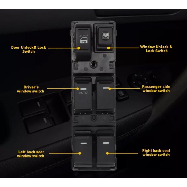 Automotive Accessories for 2010-2014 Driver Side Power Window Switch Control 93570-2P100 93570-2P100VA