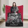 The Conjuring Annabelle Rossa Coperta in Flanella Calda Morbida Coperta Plaid per Divano Sedia Viaggio Ufficio Copriletto Copridivano Letto