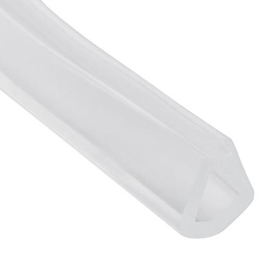 2 Meters U-channel Rubber Edging Sealing Strip Shower Door Glass Sealing Tape Edge Guard Weatherstrip Multiple Size