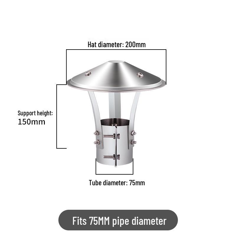 

Windproof Stainless Steel Chimney Flue Cap & Outdoor Fireplace Cover