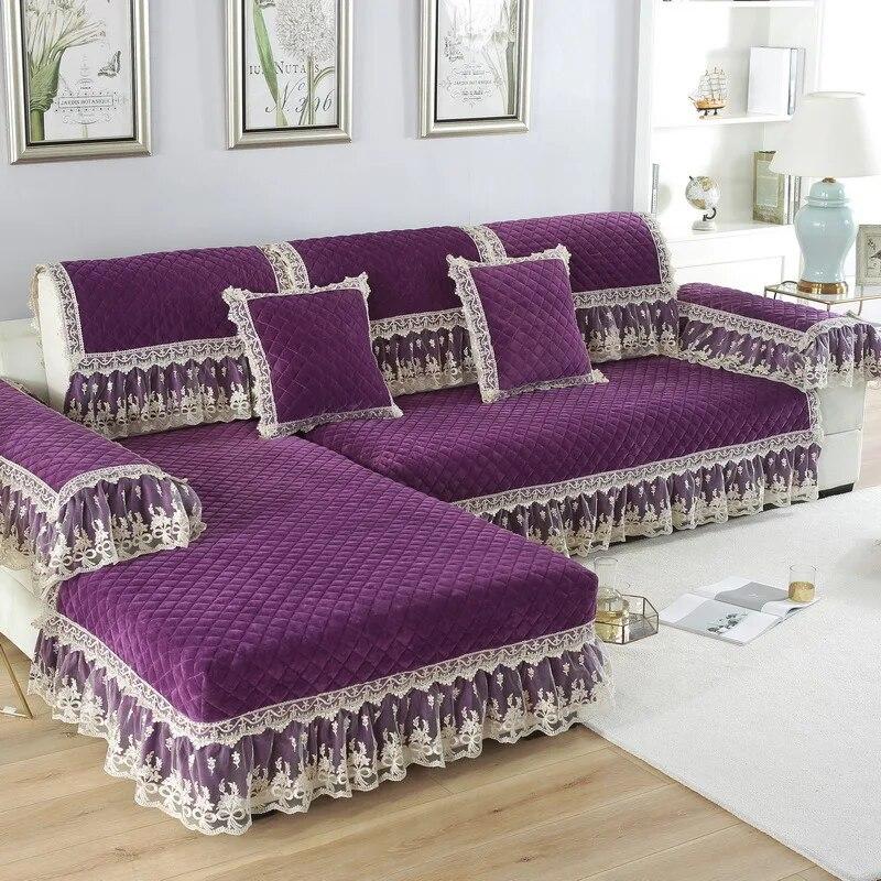 

Утолщенные плюшевые стеганые противоизносные чехлы для диванов, универсальный противоскользящий чехол для диванной подушки, хлопковый бархатный чехол для кресла, протектор handrail 35x70cm