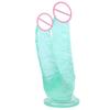 Double Dildos Female Masturbation Double Penetration Both Vagina and Anus Big Penis with Suction Cup Sex Toy Strap On Two Dildo