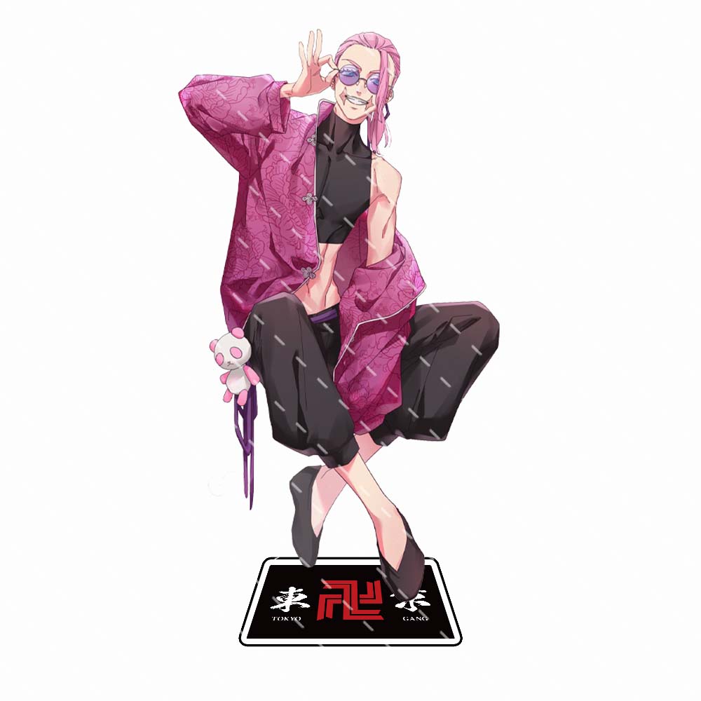 Anime Tokyo-revenge Acrylic Bracket Model Character Manjiro Sano Draken Model Desktop Ornament Standing Fan Collection Gift