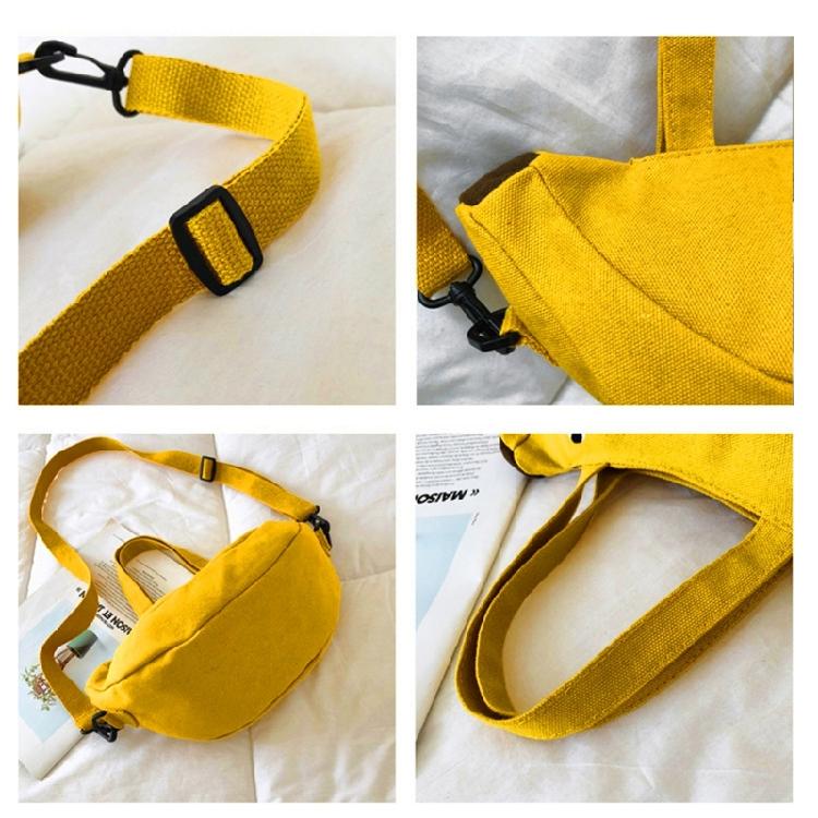 All-matching Canvas Handbag for Women Shoulder Bag Lovely Banana Crossbody Bag