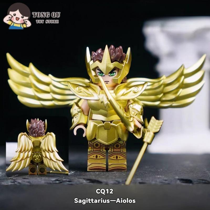 

Saint Seiya, японское аниме, мультяшные кирпичи, куклы Aiolia Aiolos, мини-игрушки, фигурки, строительные блоки, сборка, игрушки, куклы, подарки