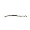 Chanel Classic Logo Rhinestone Inlaid Bracelet, Same Style for Men and Women, Black/gold