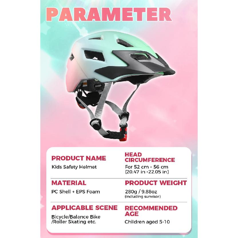 Kids Helmet for Children Bicycle Safety Cycling Boys Girls Outdoor Sports Protection Cap MTB Balance Bike Roller Skating Helmets