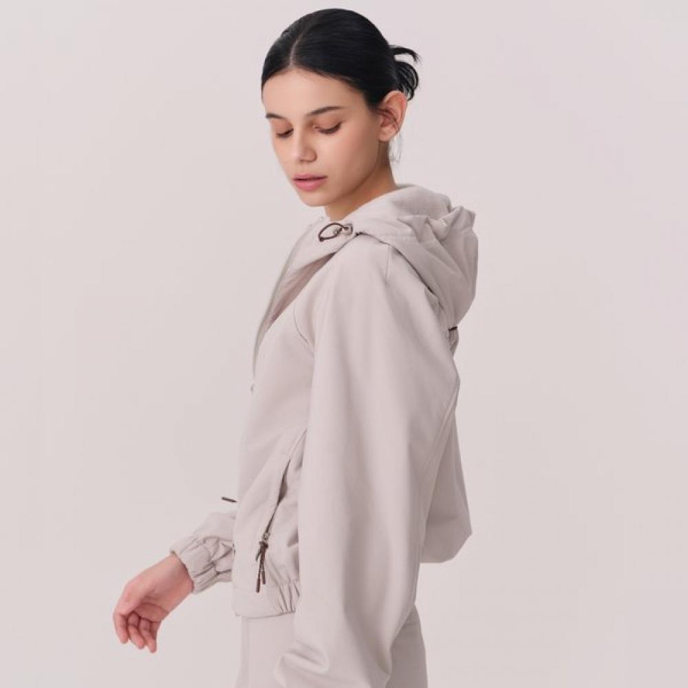 Huit In Fleece Hooded Zip Up Jacket Htwjp5l13t LBE/M