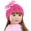 BZDOLL Realistic 60cm 24Inch Soft Vinyl Reborn Baby Girl Doll Vinyl Princess Toddler Bebe Child Birthday Gift