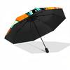 1pc Pumpkin Halloween Automatic Folding Umbrella Compact Lightweight Travel Umbrella with 8-Rib Sturdy Frame, Windproof & Self068