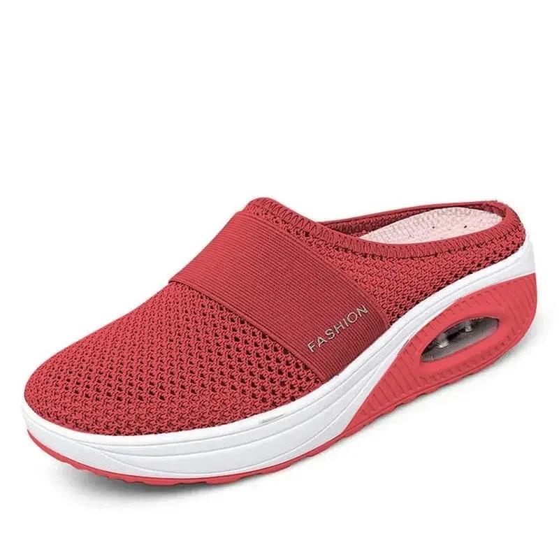 Plus Size 43 Dámské Pantofle na klín Air Platforma Prvotřídní Pantofle Vintage Protiskluzové Ležérní Žena Retro boty Dámské sandály