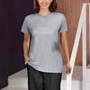 Women's Short Sleeve T,Shirt With Side Seam Adjusting Buckles Round Neck Casual Loose Fit Top