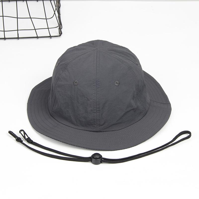 

Big Size 6 Panel Cap for Men Lightweight Breathable Quick-drying Large Bucket Hat Running Camping Hiking Training Outdoor Hatk M 58cm темно серый