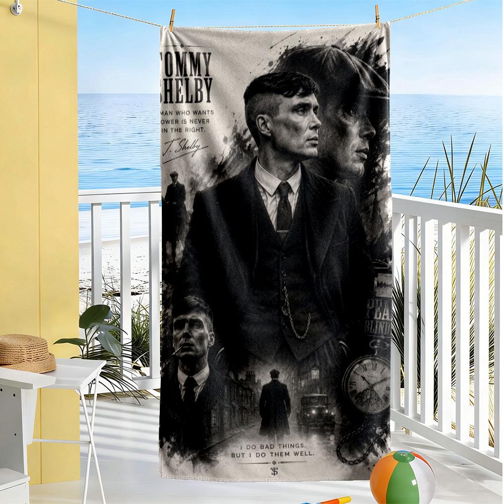 Tommy Shelby's Legacy Beach Towel Quick-Dry Soft Microfiber Comfortable Lightweight