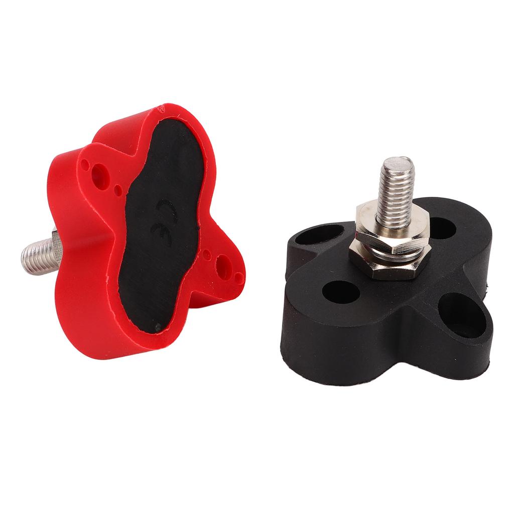 48V Power Distribution Studs Battery Power Ground Junction Post Bus Bar Connector M6 1 4in