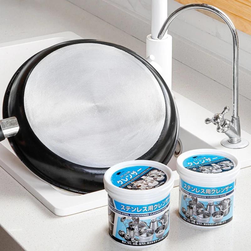 200g 500g Stainless Steel Non Rinse Cleaning Paste Multifunctional Kitchen Cookware Deep Cleaning Rust Remover