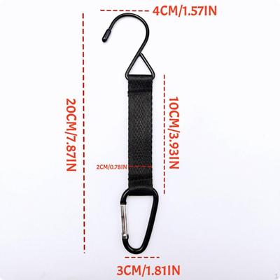 Backpack Hanging Hook Metal Hardware Carabiner Bag Gear Clip Iron Travel Accessory