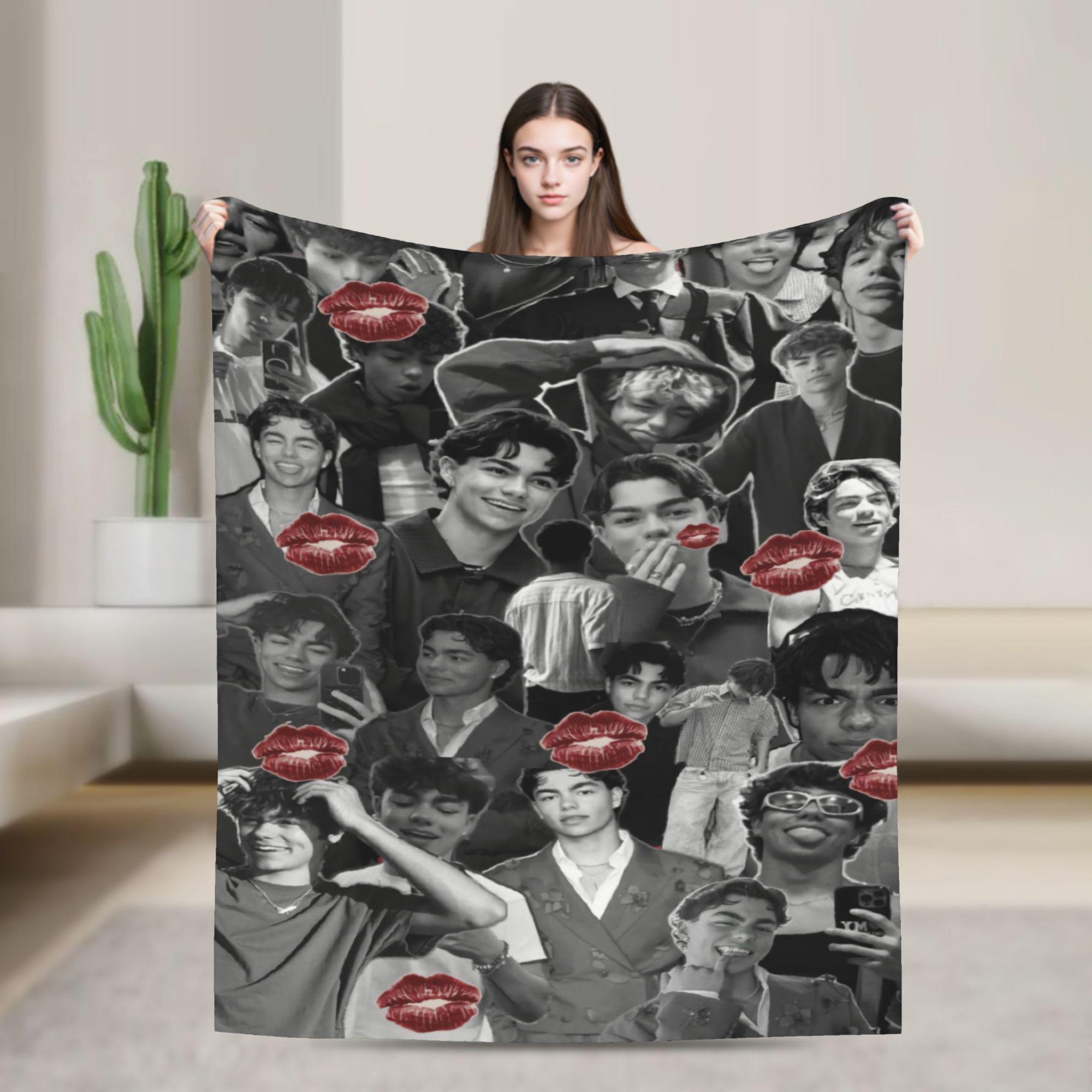 Happy Adults Toys Unisex Malachi Barton Blanket Warm Soft Funny Plush Bedding Throws For Home Decor Travel Office Flannel Bedspread Bed Cover