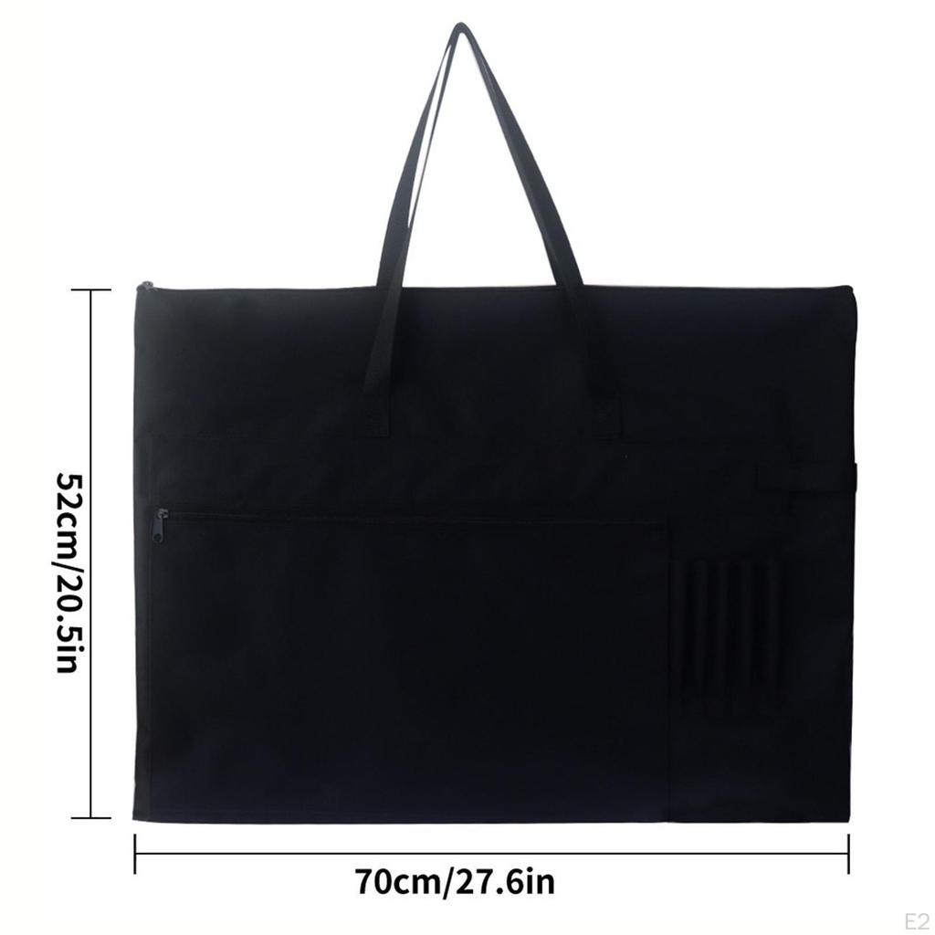 Kunstmappe Tasche Organizer Polyester Wasserdicht Einfach zu Bedienen Strapazierfähig Poster Aufbewahrung