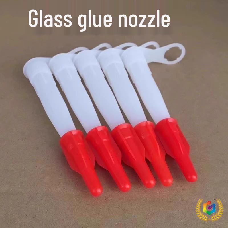 

Spiral Universal Silicone Glue Nozzle with Red Cap No Cap + With Cap - One Each