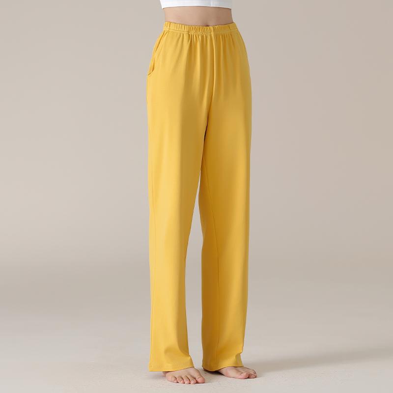 Damen High Waist Graue Baumwoll-Pyjamahose - Übergröße, Leichtgewicht, Gerades Bein, Vielseitig für Zuhause oder Outdoor