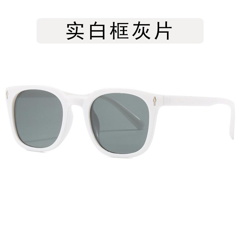 Korean Stylish Men's Glasses Square Shape Anti Blue Light Woman Glasses Frame Vintage Retro Style Man Glass