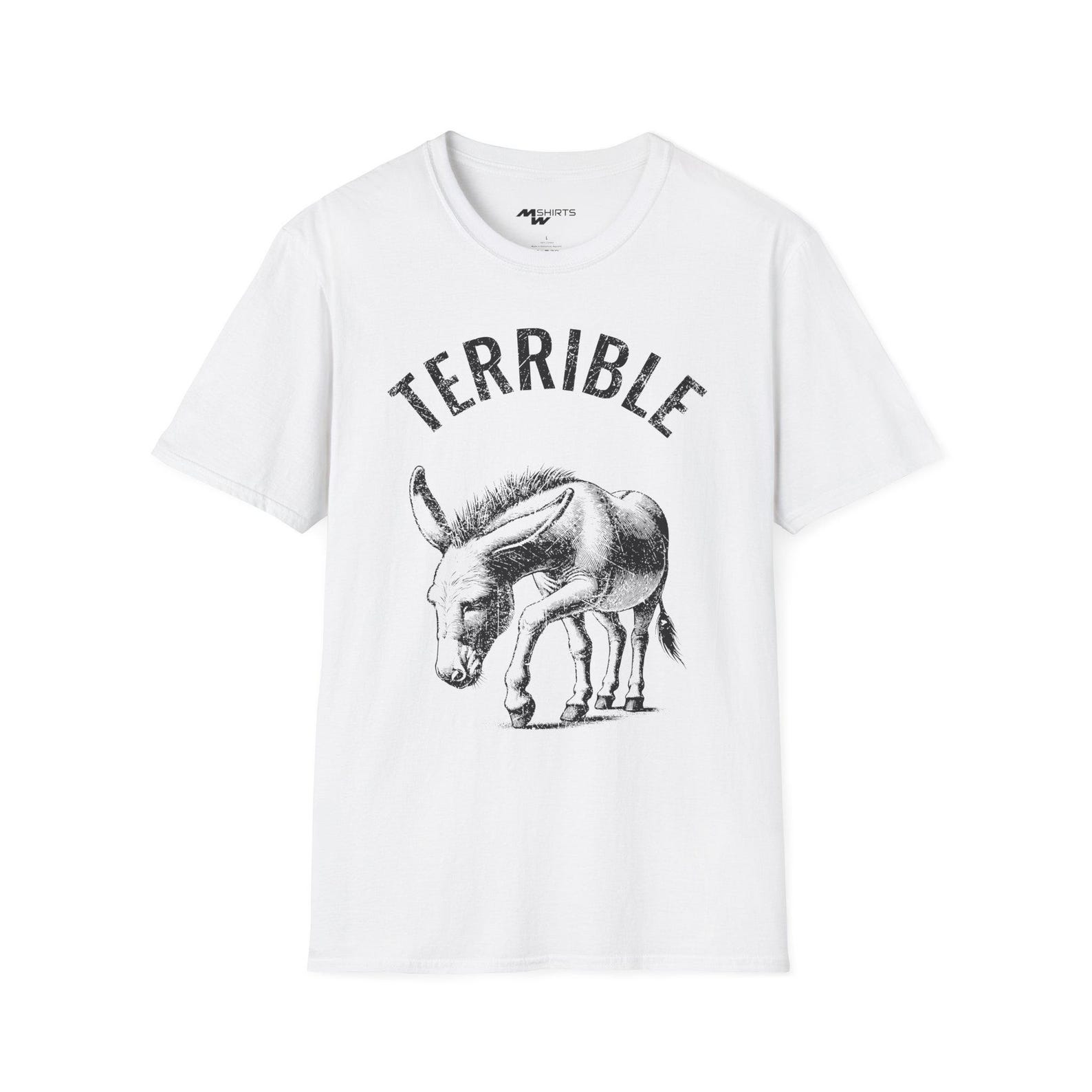 Vintage Donkey T-Shirt: Funny Animal Lover Graphic Tee 4XL