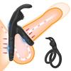 Cockringe Silikon Hodenstrecker Verzögerung Ejakulation TPE Penisring für Männer Sexspielzeug Verstellbarer Samen-Sperrring SM Penishülle