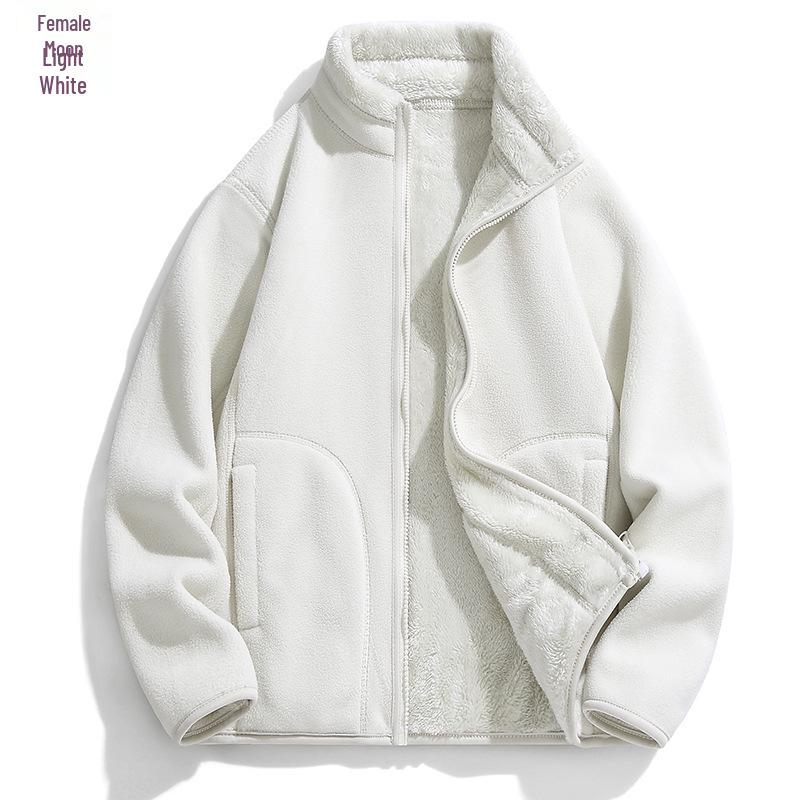 Unisex Double-Sided Polar Fleece Lambswool Jacket - Thickened for Autumn/Winter 2XL