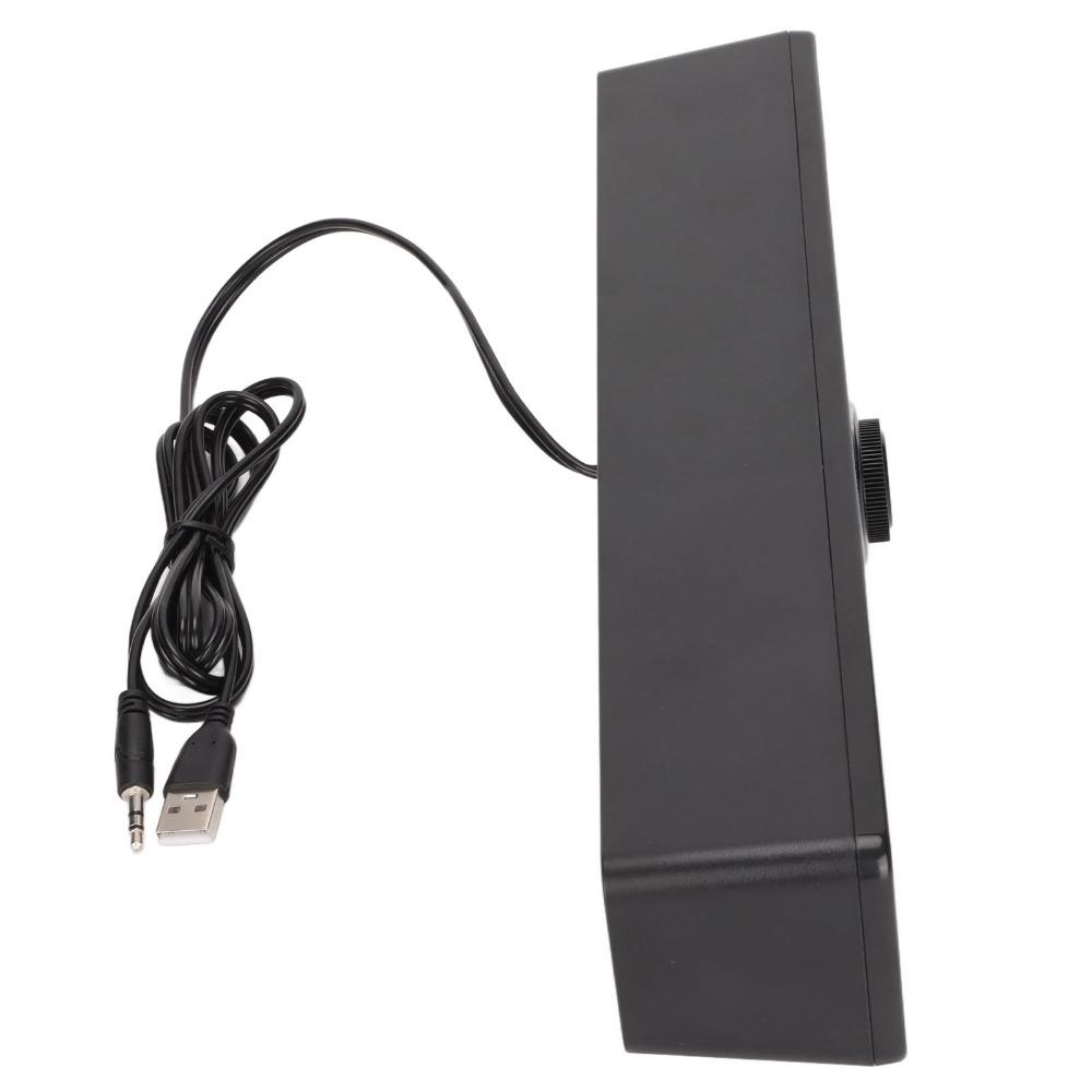 With Volume Control Computer Speaker USB Powered Soundbar Wired Connection  TV Entertainment