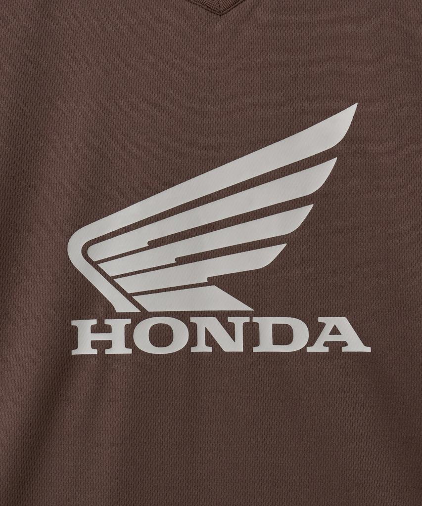 PHYPS MOTORCYCLE Mesh Speed Track Short Sleeve Brown