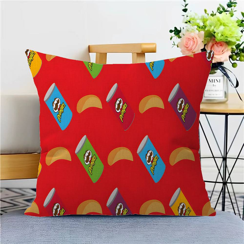Fashion P-Pringles L-LLC Film Cushion Cover Polyester Sofa Cushions Decorative Throw Pillows Home Decoration Pillowcover