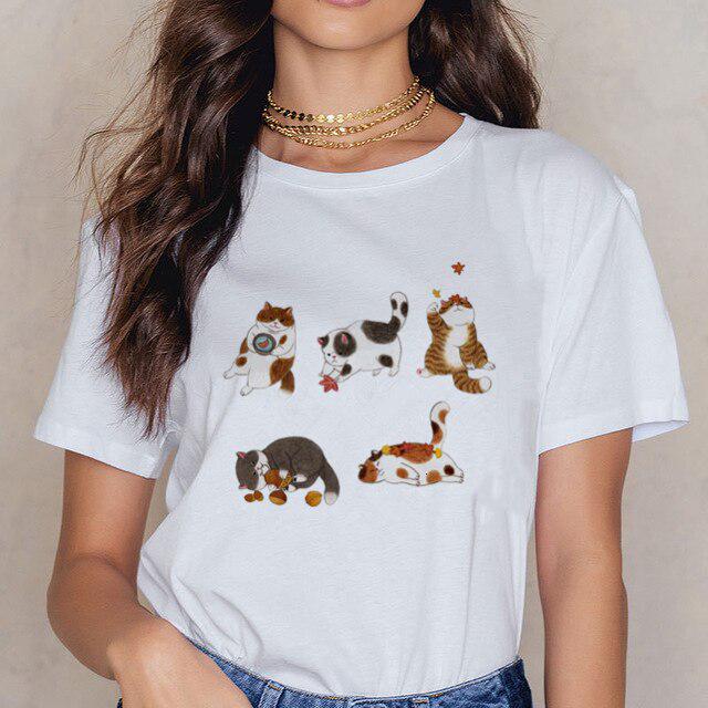 cat print tee