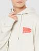 Hoodie BTTF Print Fleece Sweat Hoodie for Men 70084 Oatmeal M [IMPROVES] [SIDEWAYSTANCE]