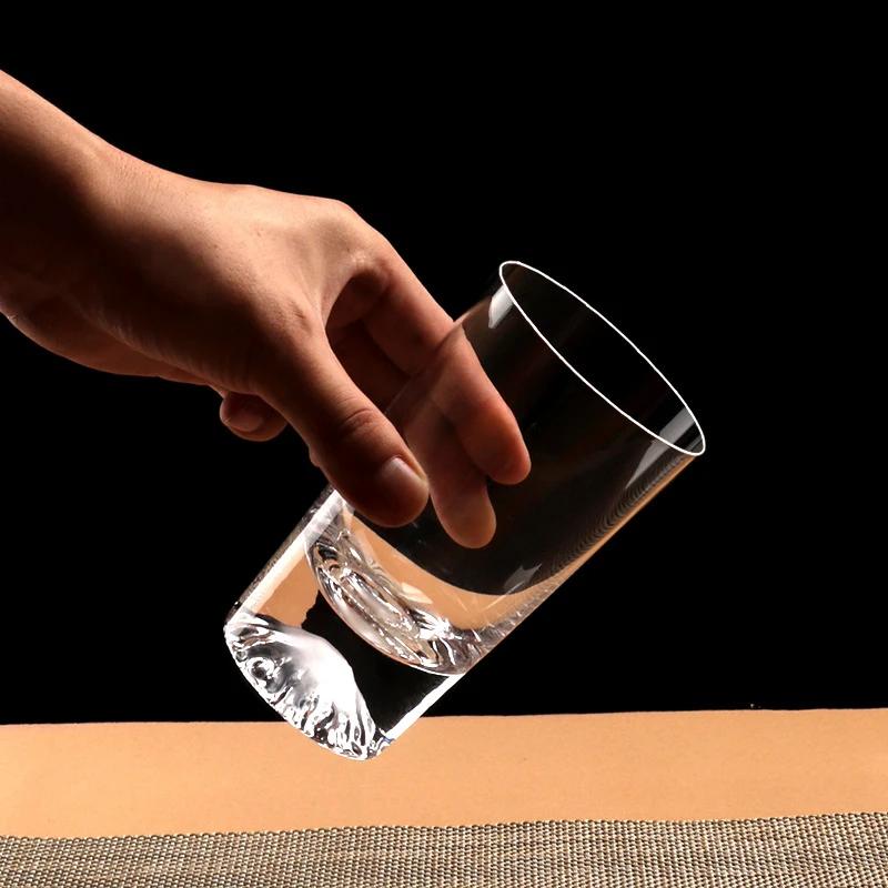 Snow Mountain Cup Household Wine Utensils Juice Mug Cold Drink Cups Cocktail Glass Transparent Drinkware Fuji Mountain Glass Cup